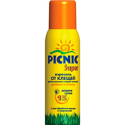 Аэрозоль Picnic Super против клещей 125 мл